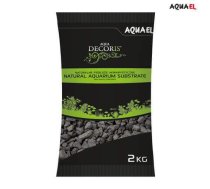 AQUAEL natūralus bazalto gruntas akvariumui 2-4 mm 2 kg