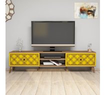TV galdiņš Kalune Design 845, 180 cm, brūns/dzeltens