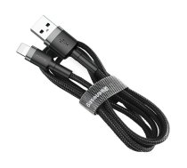 Baseus kabelis Cafule USB - Lightning 0,5 m 2,4A pelēks-melns
