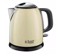 Kompaktais tējkanna Russell Hobbs 24994-70 Colours Plus - 1L, ātra, pretkaļķu filtrs, krēmkrāsas