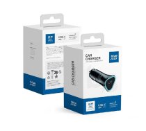 Blue Star Usb-c 20w Pd Qc3.0 Afc auto lādētājs, melns