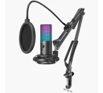 Kondensatora mikrofons Fifine T669 PRO3 RGB, melna krās.