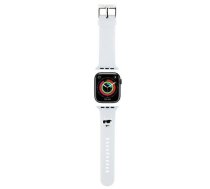 Karl Lagerfeld 3D gumijas Choupette galvas siksna, paredzēta Apple Watch 38/40/41 mm - Balta