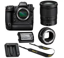 Digitālā fotokamera Nikon Z 9, (Z9) + Nikkor Z 24-70mm f/4 S + Nikon FTZ II Mount adapter