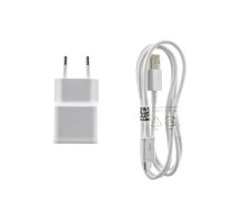 Sienas lādētājs ar MicroUSB kabeli, balts, 8W, Samsung