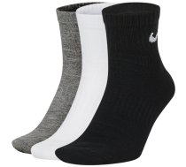 Nike Zeķes U Nk Ed Ltwt Ankle 3P 132 White Black Grey SX7677 964