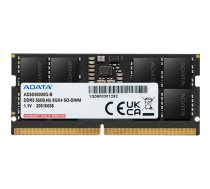 Operatīvā atmiņa (RAM) Atmiņas RAM - Adata - AD5S56008G-S - SO-DIMM DDR5 8 Go - 5600 MHz - On-Die ECC