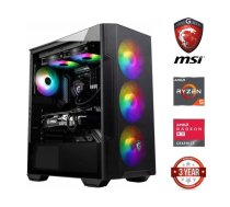 Dators Ryzen 5 5500 8GB 256GB SSD 1TB HDD RX 580 8GB NoOs Stacionārais dators