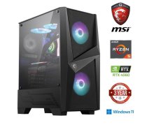 Dators Ryzen 5 5500 32GB 256GB SSD 1TB HDD RTX 4060 8GB Windows 11 Stacionārais dators