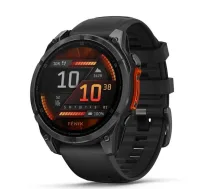 Viedpulkstenis Garmin fēnix® 8 – 47mm AMOLED Slate grey with Black silicone band