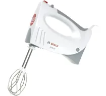 Batteur BOSCH CleverMixx MFQ3530 - 450 W - 5 ātrumi - 2 putotāji / 2 nerūsējošā tērauda mīcīšanas āķi - Balts / Pelēks
