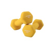 Hanteles 2 x 1 kg dzeltenas