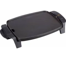 Elektriskā grila plāksne - JATA GR205 - 1000W - Melna - Pretlipīgas plāksnes - Aukstās rokturi