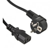 Portatīvā datora lādētājs Lanberg SCHUKO CEE 7/7 A IEC320 C13 Strāvas kabelis Melns - - - Lanberg