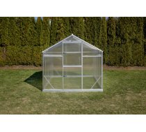 Slīpa alumīnija/polikarbonāta siltumnīca SANUS L 10, 2.2x4.3 m