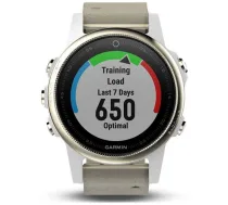 Viedpulkstenis Garmin fēnix® 5S Sapphire Champagne/Gray Suede