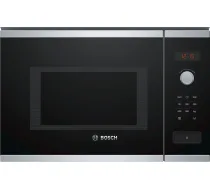 Mikroviļņu krāsns 38 cm - BOSCH Sērija 4 BFL553MS0 - Nerūsējošais tērauds - H38,2 x L59,4 x P38,8 cm - 900 W - Tīrīšanas atbalsts - Sarkans displejs