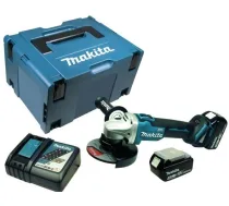 Leņķa slīpmašīna Makita DGA506RTJ; 18 V; 2x5,0 Ah akum.