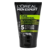 Sejas mazgāšanas līdzeklis vīriešiem L'Oreal Paris Men Expert Pure Charcoal, 100 ml