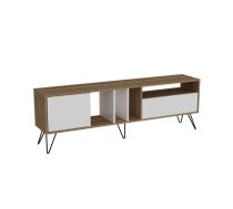 TV galdiņš Kalune Design Mistico 180 cm, brūns/balts