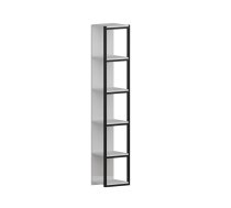 Plaukts Kalune Design Texas, melns/balts