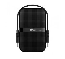 Ārējais cietais disks Silicon Power HDD Armor A60 2TB, Melns (SP020TBPHDA60S3A)