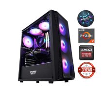 Dators MDATA GAMING Ryzen 7 5800X 64GB 1TB SSD RX 7700 XT Windows 11 Stacionārais dators