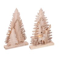 Gaismas Ziemassvētku rotājums, 25 cm, Eglės