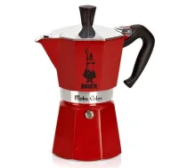 Kafijas automДЃts - Bialetti - Moka Express - 3 Tases - Sarkans - PulД“ts alumД«nijs