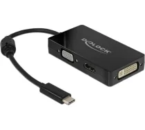 Delock 63925 Usb-c uz Hdmi, Vga, duālais adapteris