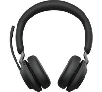 Mikroaustiņas Jabra Evolve2 65 - USB-A MS Teams stereo ar uzlādes statīvu - Melna