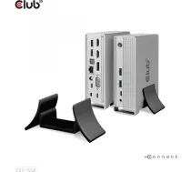 Club 3d CLUB3D Docking station(Metal casing)1x USB Gen2 Type-C Female (data) 2x USB Gen2 Type-A Female 1x USB Gen1 Type-A Female 1x USB Type-A (RED) Smart Charging port 5V/2.4A Max. • 2x HDMI™ (DP Alt Mode) 1x DP™ (DP Alt Mode) hdr 1x VGA 1x RJ45 1 + 120 CSV-1568