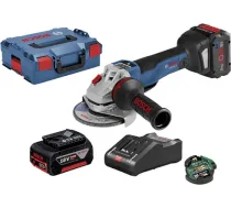 Bosch GWS 18V-10 PSC, 2x8.0Ah ProCORE18V, GAL 18V-160 C Leņķa slīpmašīna 06019G3F0H