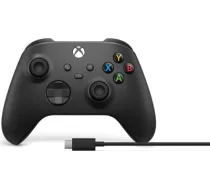 Microsoft Xbox Wireless Controller Series X/S + USB-C Cable, Carbon black 1V8-00002
