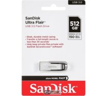 SanDisk Cruzer Ultra Flair 512GB USB 3.0 150MB/s SDCZ73-512G-G46 SDCZ73-512G-G46
