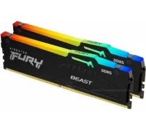 Kingston Fury Beast RGB 32 Kit (16GBx2) 32GB, DDR5, 5200 MHz, PC/server, Registered No, ECC No KF552C40BBAK2-32