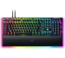 Razer Mechanical Gaming Keyboard BlackWidow V4 Pro RGB LED light, US, Wired, Black, Green Switches, Numeric keypad RZ03-04680100-R3M1