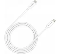 CANYON UC-44, cable, U4-CC-5A1M-E, USB4 TYPE-C to TYPE-C cable assembly 40G 1m 5A 240W(ERP) with E-MARK, CE, ROHS, white CNS-USBC44W