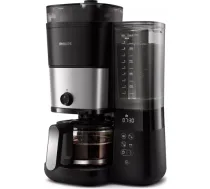 PHILIPS HD7900/50 All-in-1 Brew Kafijas aparāts ar pilienu filtru un dzirnaviņām, melns un sudraba HD7900/50