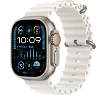 Apple Watch Ultra 2 GPS + Cellular, 49mm Titanium Case with White Ocean Band MREJ3EL/A