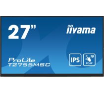 Monitor iiyama iiyama ProLite T2755MSC-B1 monitor komputerowy 68,6 cm (27") 1920 x 1080 px Full HD LED Ekran dotykowy Blad Czarny T2755MSC-B1