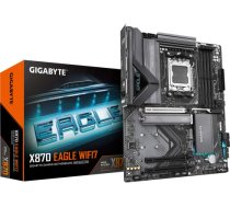 GIGABYTE X870 EAGLE WIFI7 Motherboard - Supports AMD Ryzen 9000 CPUs, 14+2+2 phases VRM, up to 8000MHz DDR5 (OC), 4xPCIe 5.0 + 3xM.2, Wi-Fi 7, 2.5GbE LAN, USB 3.2 Gen 2x2 X870 EAGLE WIFI7