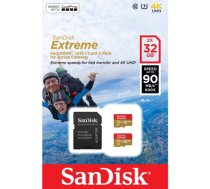 SanDisk memory card microSDHC 32GB Extreme Action 2pcs SDSQXAF-032G-GN6AT