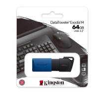 Kingston DataTraveler® Exodia™ M USB3.2 Flash Drive 64GB Blue DTXM/64GB