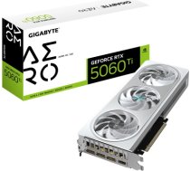 Graphics Card GIGABYTE NVIDIA GeForce RTX 5060 Ti 16 GB GDDR7 128 bit PCIE 5.0 16x GPU 2647 MHz Triple slot Fansink 1xHDMI 3xDisplayPort GV-N506TAEROOC-16GD1.0 GV-N506TAERO OC-16GD 1.0