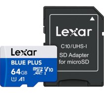 MEMORY MICRO SDXC 64GB UHS-I/W/A LMSBLPL064G-BNANG LEXAR LMSBLPL064G-BNANG