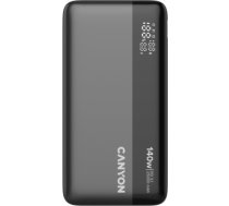 CANYON Power Bank PB-240, 25000mAh PD140W display power bank,Size160.0x82x27 mm Weight 508+-10g, Dark Grey CNS-CPB240