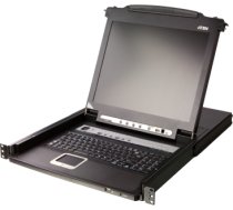 Aten 8-Port PS/2-USB VGA 17" LCD KVM Switch with Daisy-Chain Port and USB Peripheral Support CL5708M CL5708M-ATA-AG