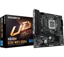 Gigabyte H610M D3H WIFI DDR4 Processor family Intel Processor socket LGA1700 Supported hard disk drive interfaces SATA, M.2 Number of SATA connectors 4 H610M D3H WIFI DDR4