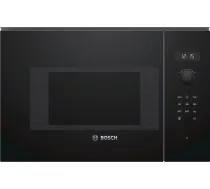 BOSCH BFL524MB0 Iebūvējama mikroviļņu krāsns melna 20L 800W kr. enģe 297mm BFL524MB0